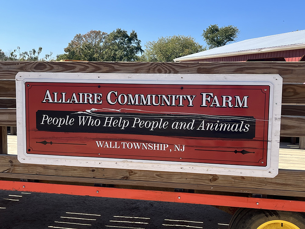 People with special needs at the iStrive Community's "Allaire Community Farm" event.