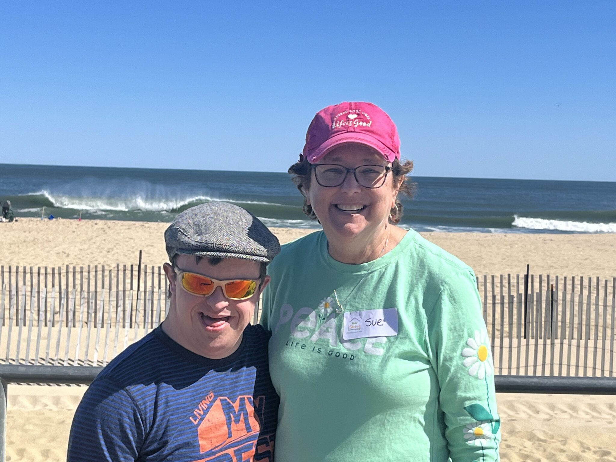 People with special needs at the iStrive Community's "Fun in Asbury Park" event.