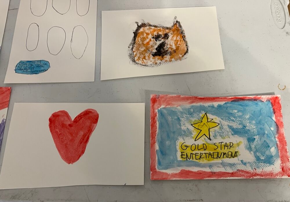 People with special needs at the iStrive Community's "Getting Creative Together" event.