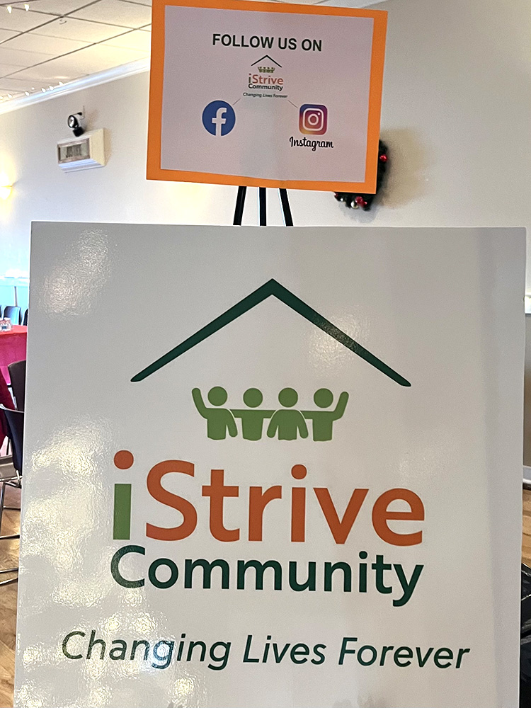 People with special needs at the iStrive Community's "Holiday Festival" 2022 event.