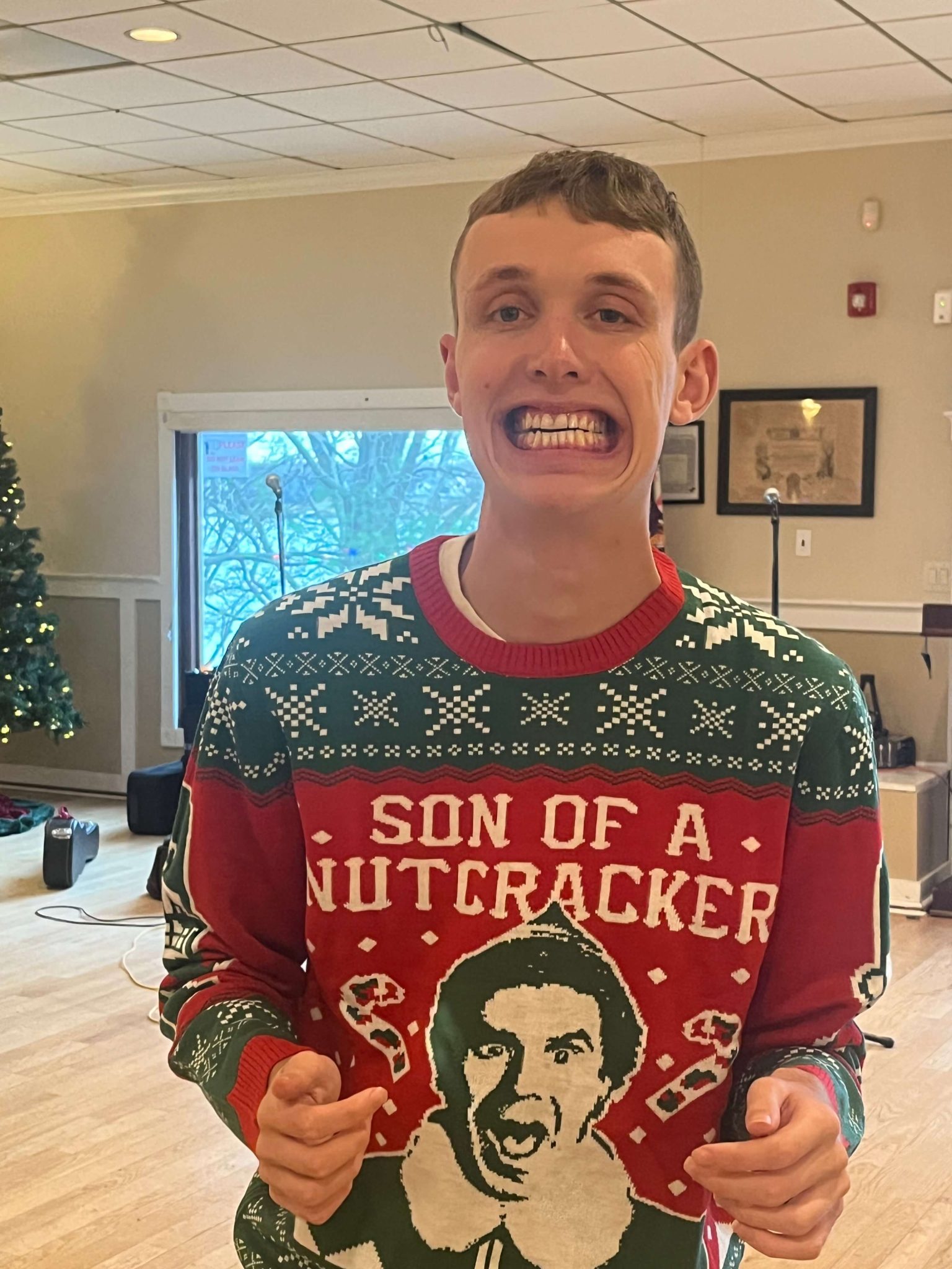 People with special needs at the iStrive Community's "Ugly Sweater Event."