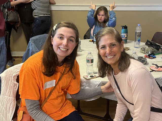 People with special needs at the iStrive Community's "Art @ The Elks Club" event.