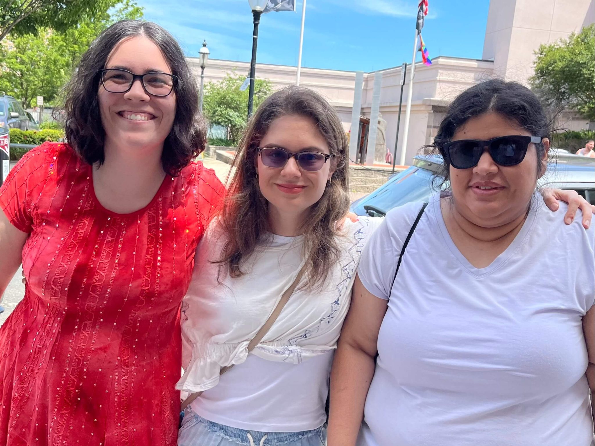 People with special needs at the iStrive Community's "Shrek the Musical" event.
