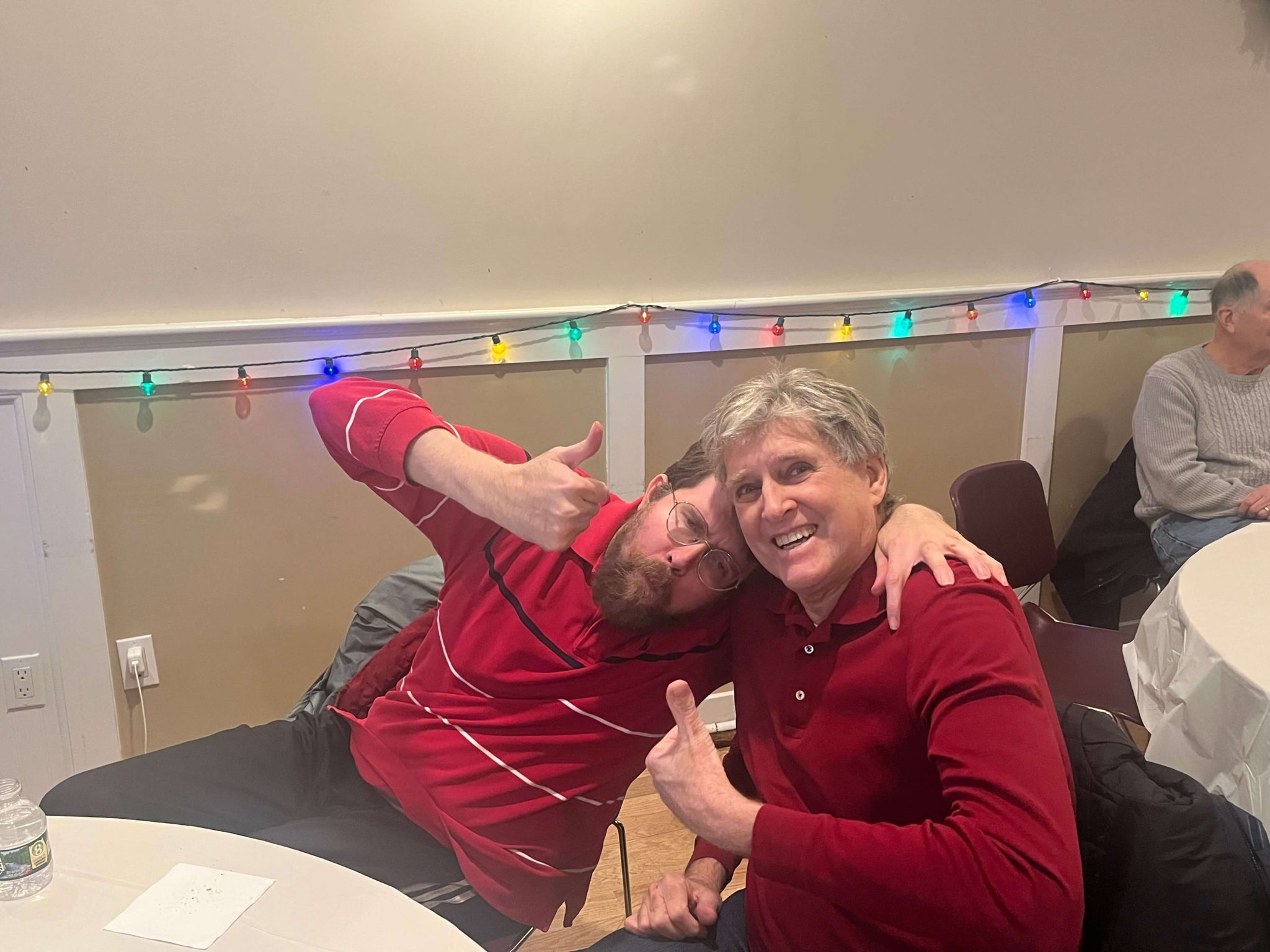 People with special needs at the iStrive Community's "Ugly Sweater Event."