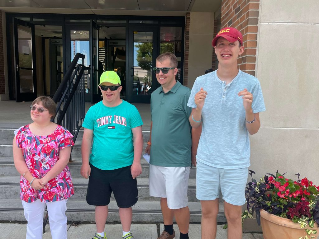 People with special needs at an iStrive Community event.