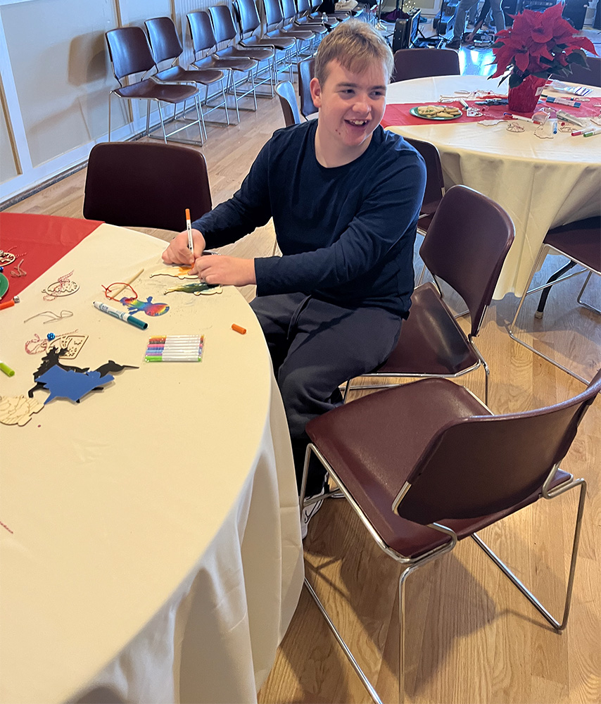 People with special needs at the iStrive Community's "Holiday Festival" 2022 event.