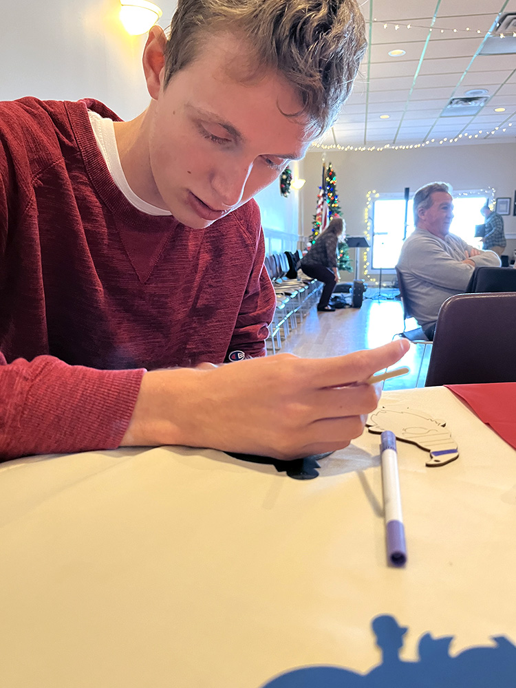 People with special needs at the iStrive Community's "Holiday Festival" 2022 event.