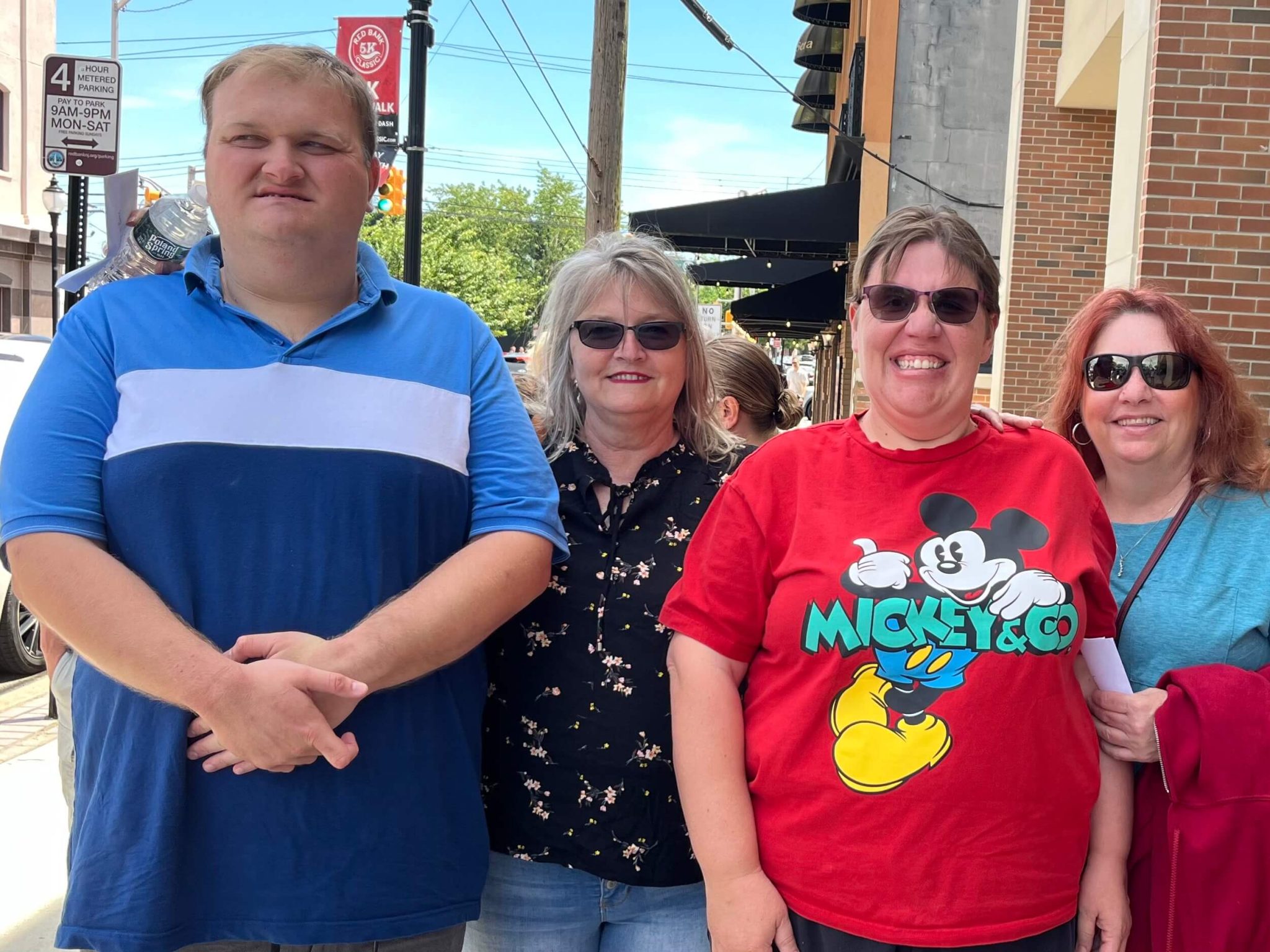 People with special needs at the iStrive Community's "Shrek the Musical" event.