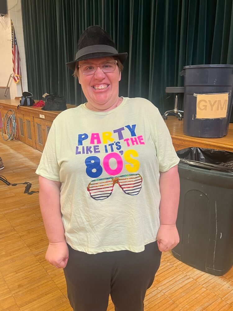 People with special needs at the iStrive Community's "Dancing with Michael Jackson" event.