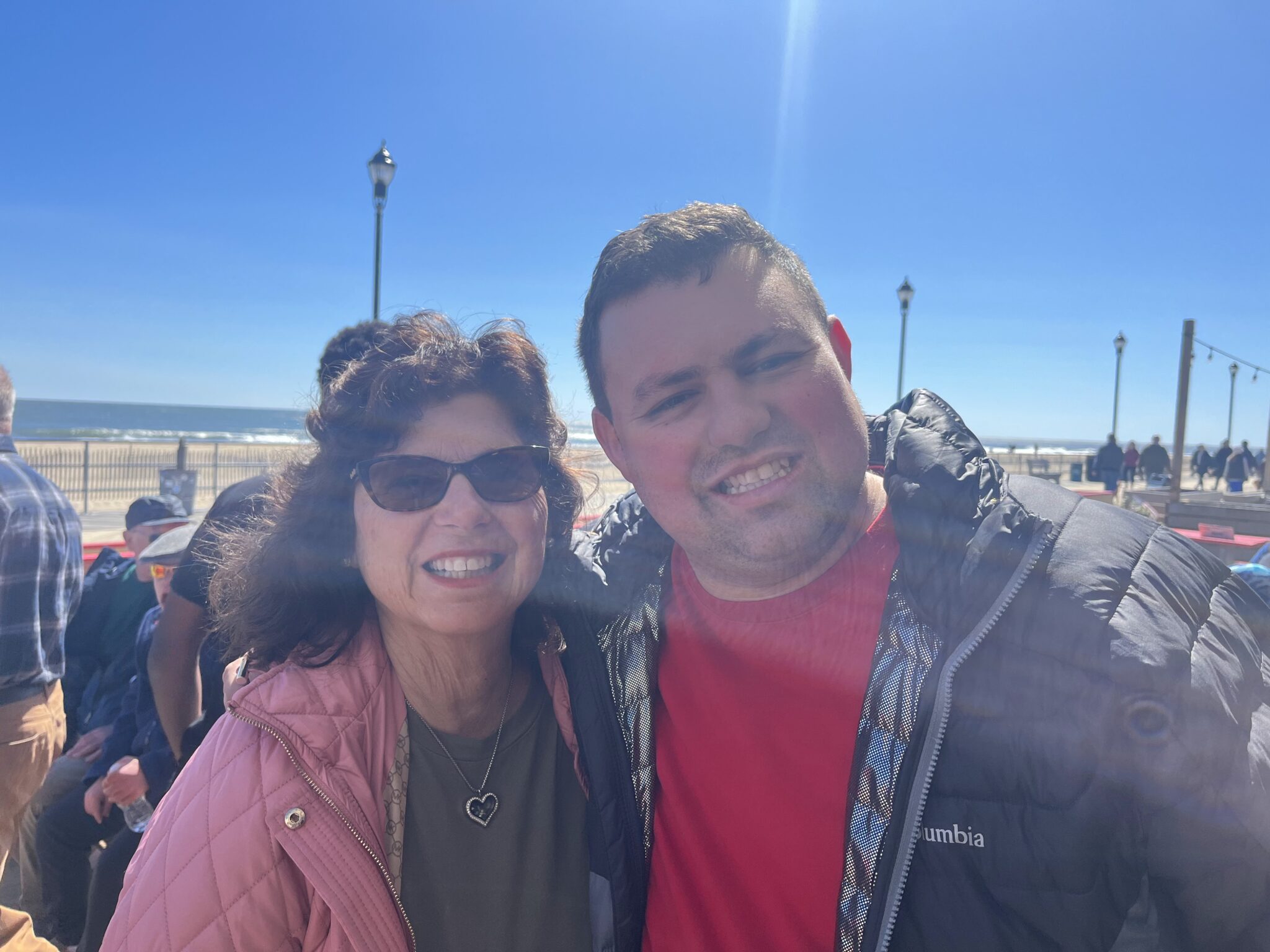 People with special needs at the iStrive Community's "Fun in Asbury Park" event.