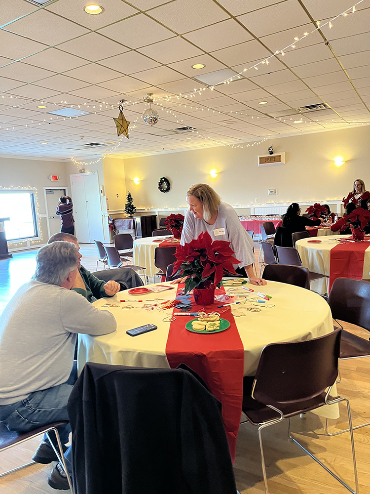 People with special needs at the iStrive Community's "Holiday Festival" 2022 event.