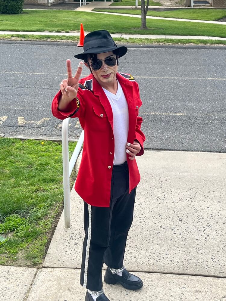 People with special needs at the iStrive Community's "Dancing with Michael Jackson" event.