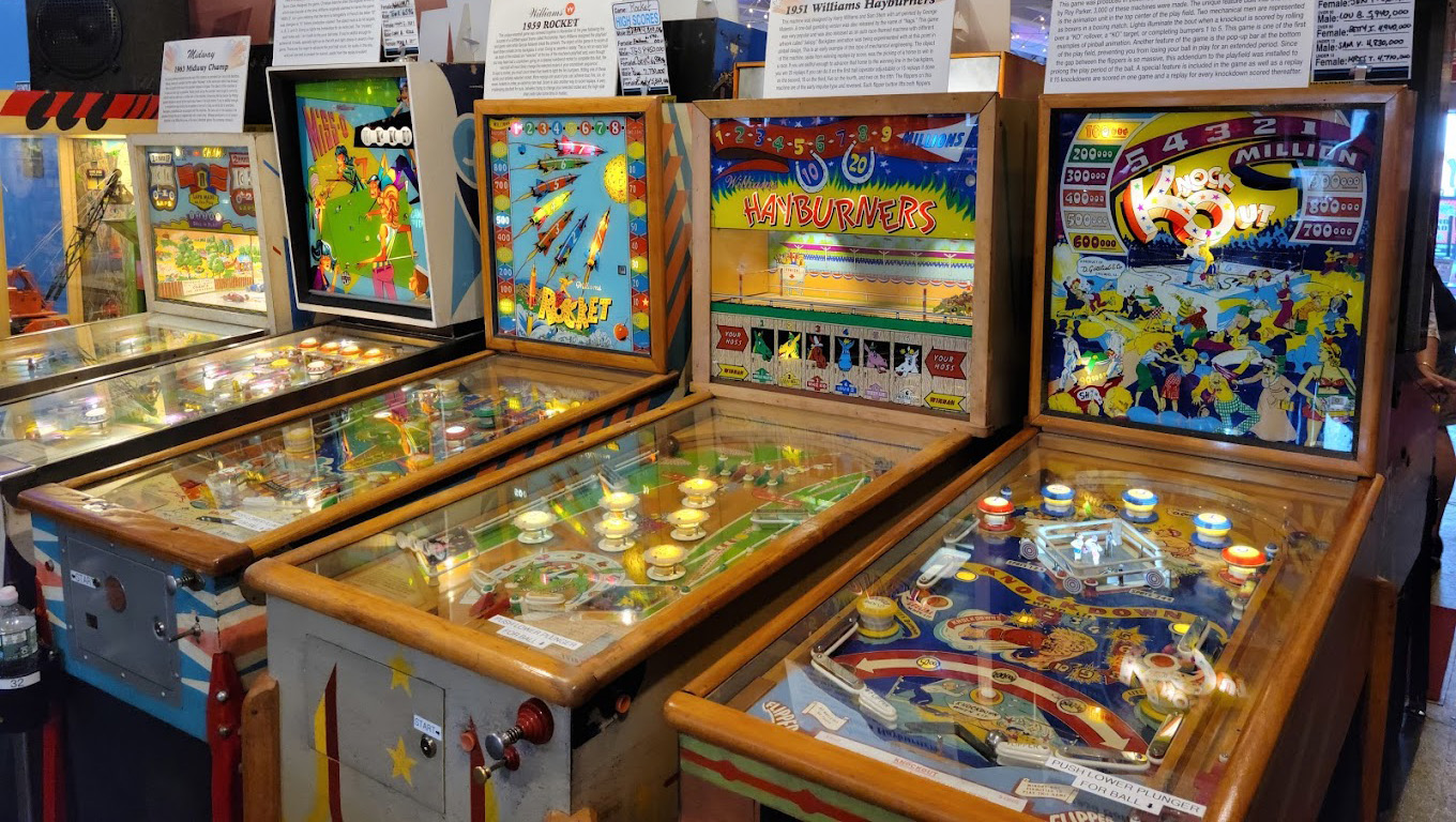 People with special needs at the iStrive Community's "Havin' a Ball at Silver Ball Arcade" event.