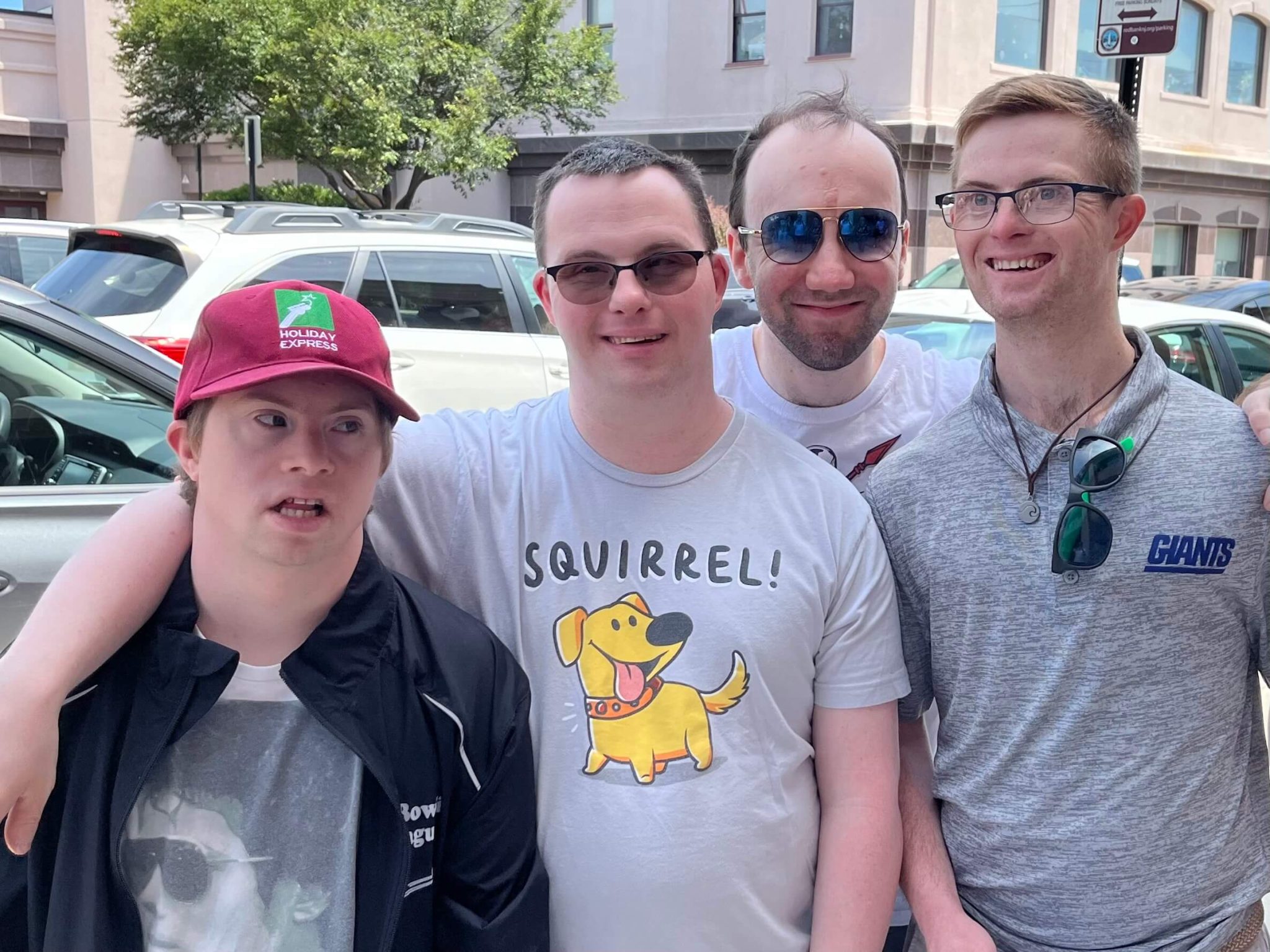 People with special needs at the iStrive Community's "Shrek the Musical" event.