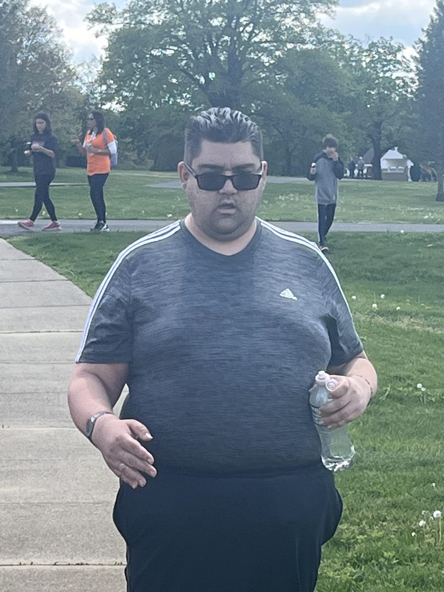 People with special needs at the iStrive Community's "Yoga, Exercise and FUN!" event.