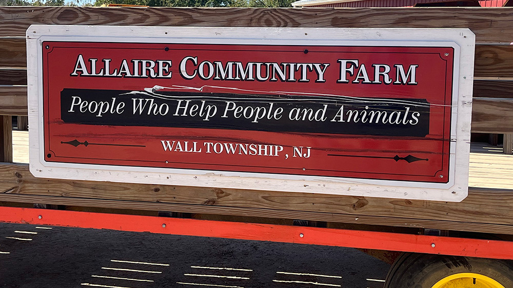 People with special needs at the iStrive Community's "Allaire Community Farm" event.