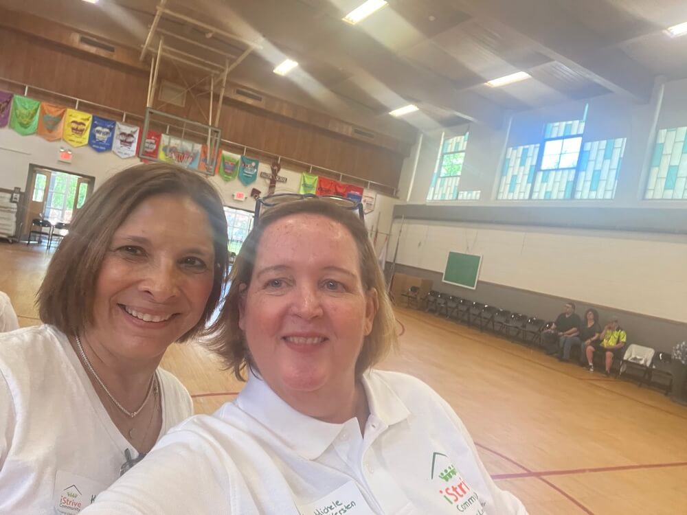 People with special needs at the iStrive Community's "Dancing with Michael Jackson" event.