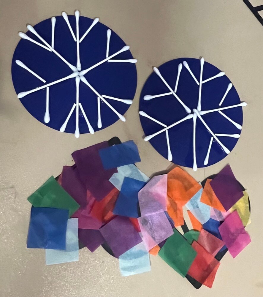 People with special needs at the iStrive Community's "Getting Creative Together" event.