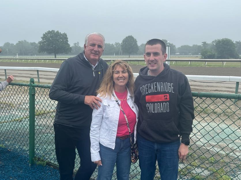 People with special needs at the iStrive Community's "Monmouth Race Track" event.