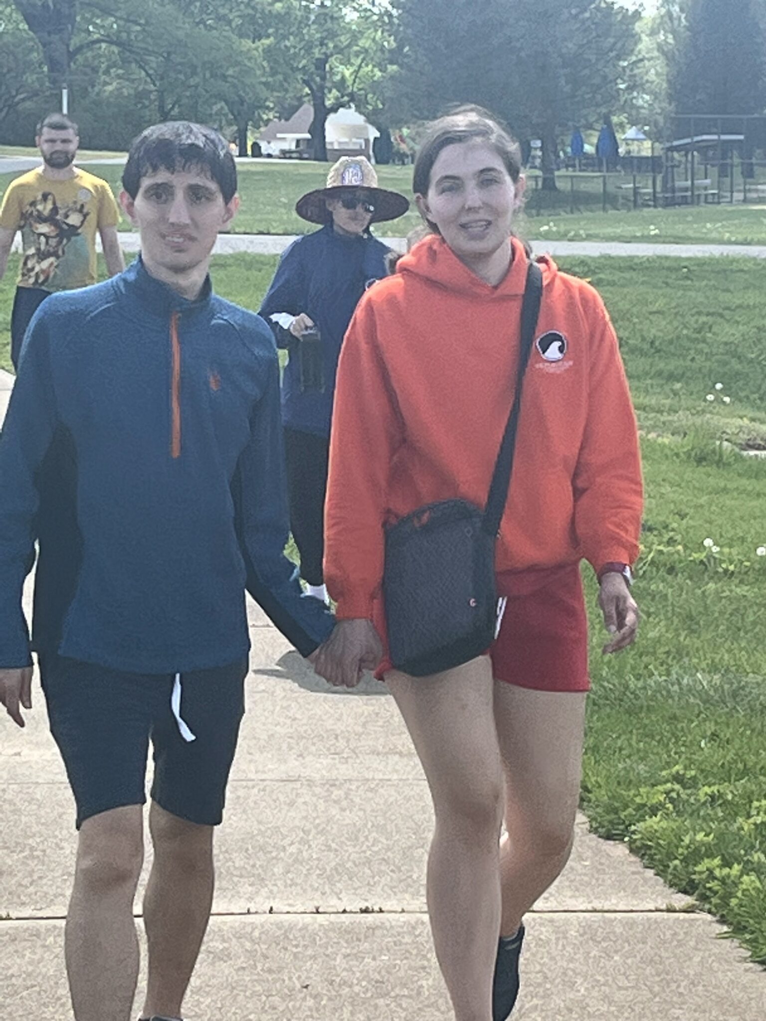 People with special needs at the iStrive Community's "Yoga, Exercise and FUN!" event.