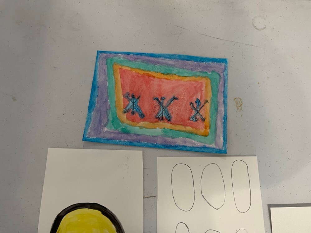 People with special needs at the iStrive Community's "Getting Creative Together" event.