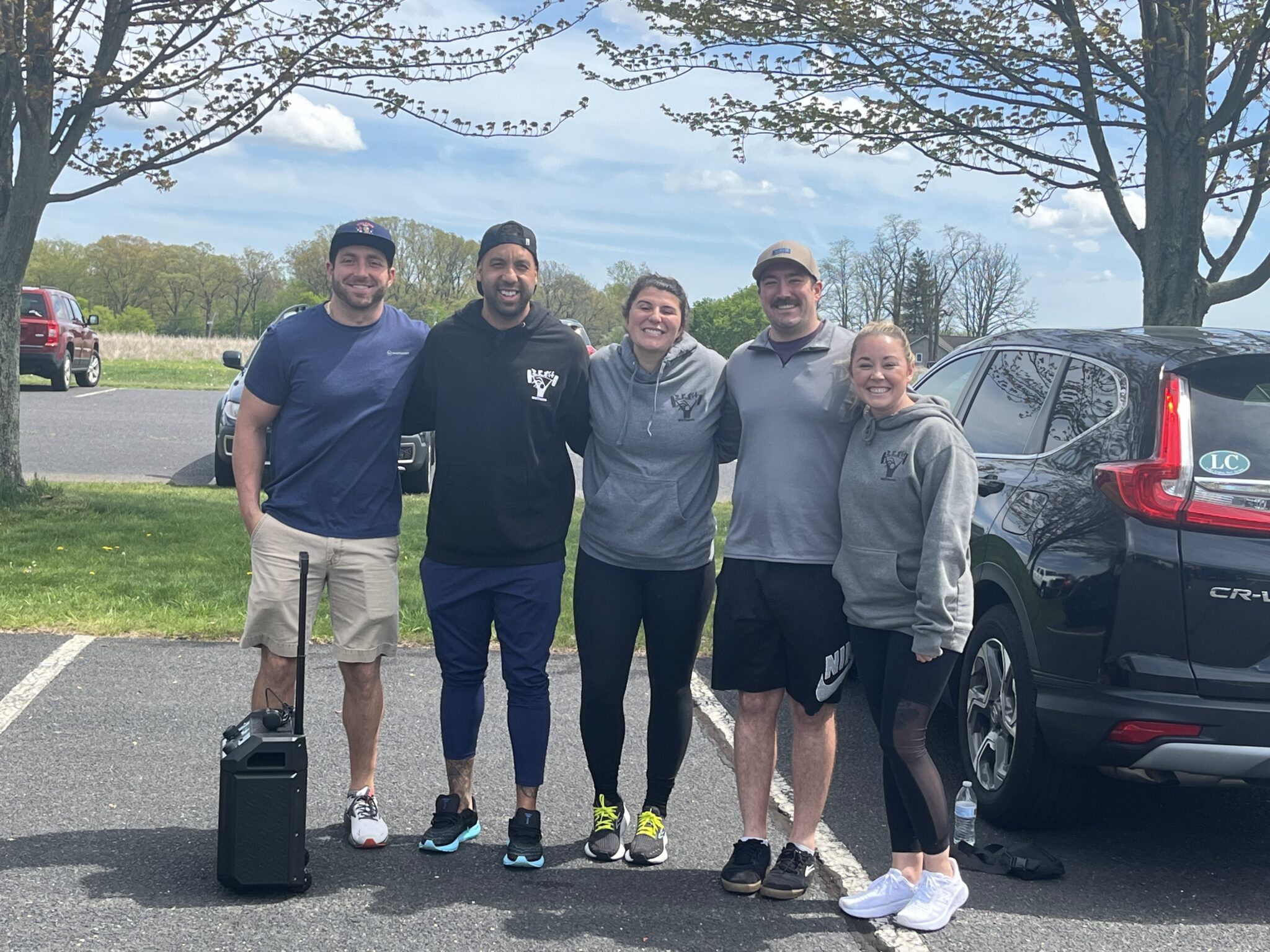 People with special needs at the iStrive Community's "Yoga, Exercise and FUN!" event.