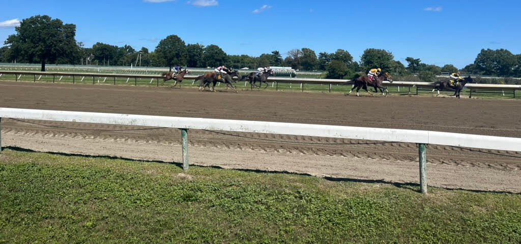 People with special needs at the iStrive Community's "racetrack" event.