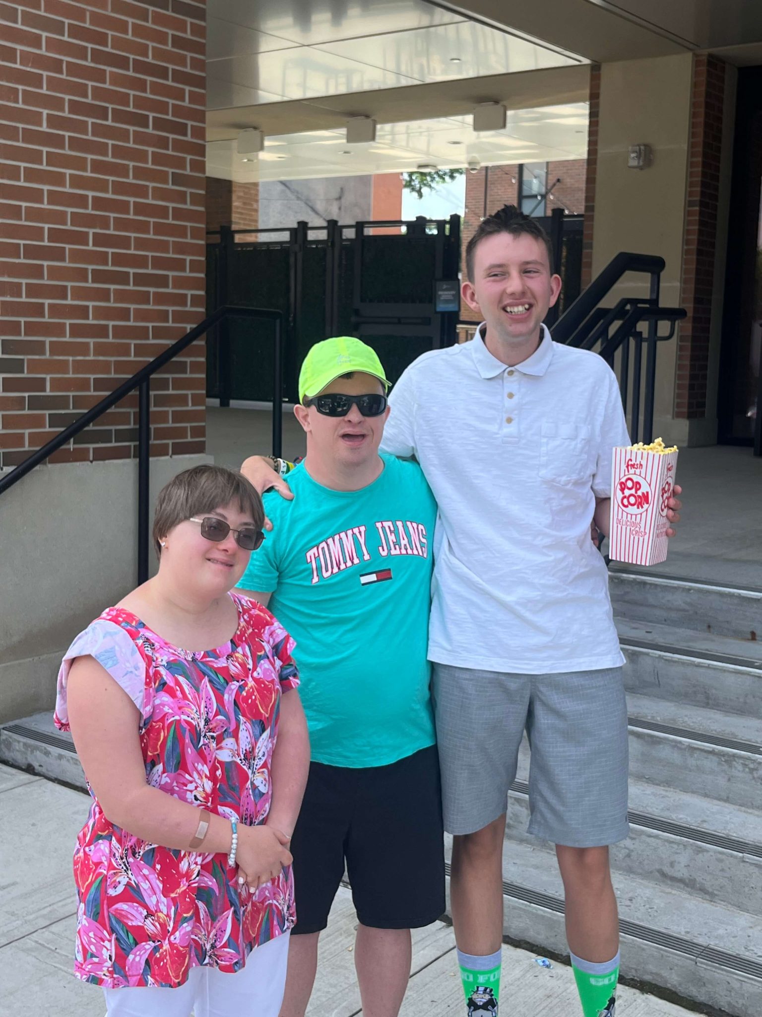 People with special needs at the iStrive Community's "Shrek the Musical" event.