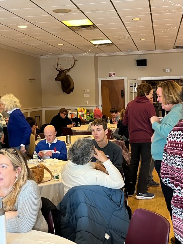 People with special needs at the iStrive Community's "Getting Creative Together" event.