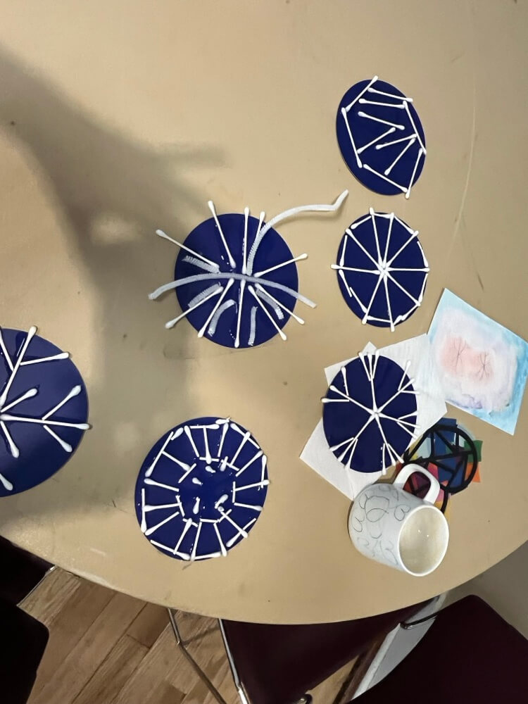 People with special needs at the iStrive Community's "Getting Creative Together" event.