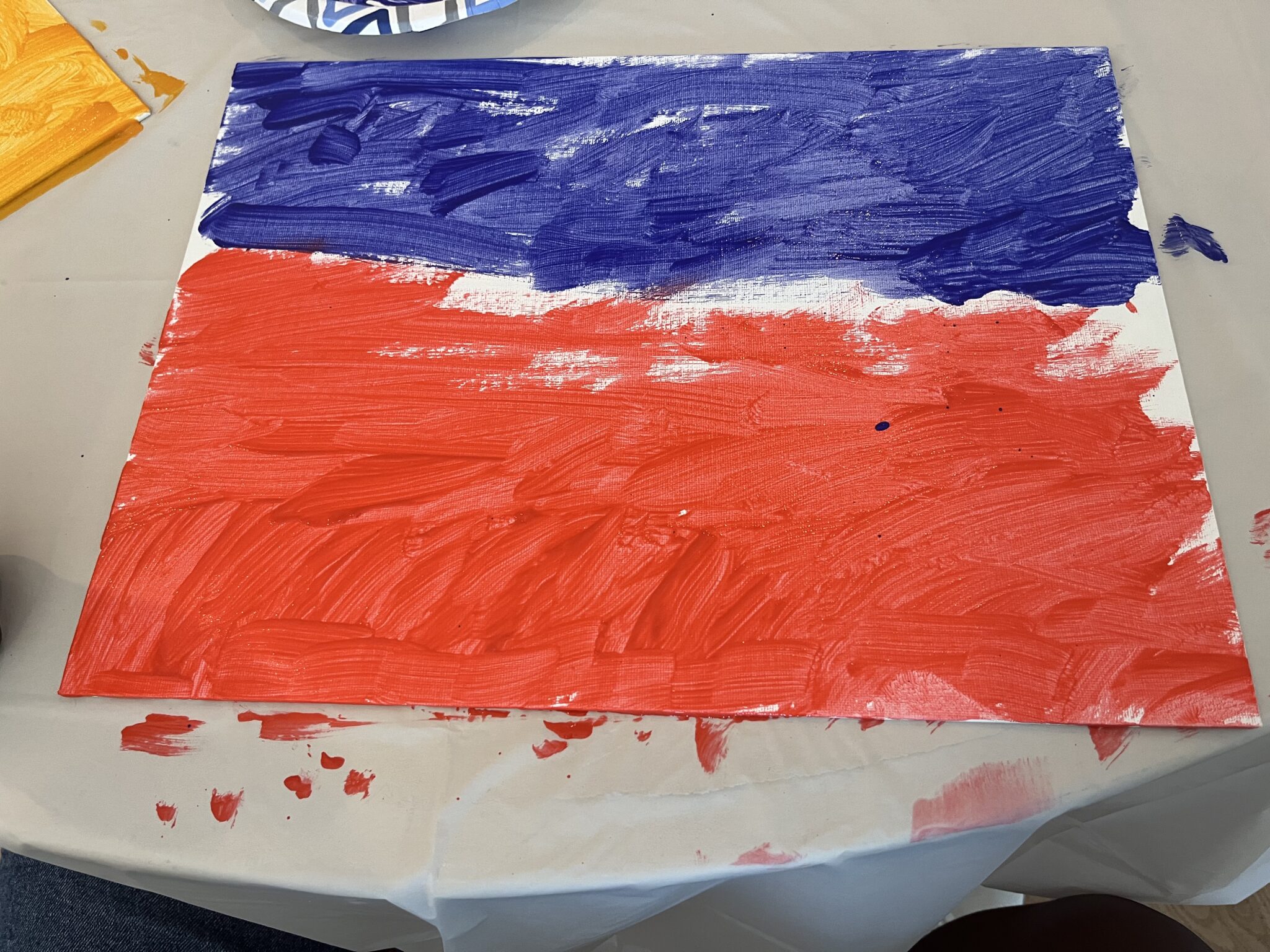 People with special needs & their artwork from the iStrive Community's "Art Event".