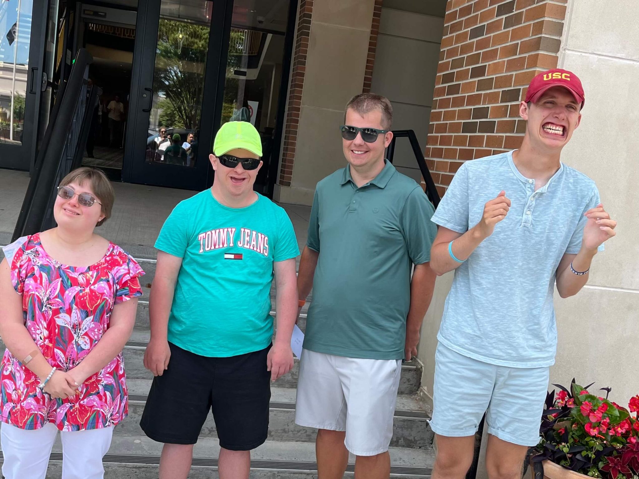 People with special needs at the iStrive Community's "Shrek the Musical" event.