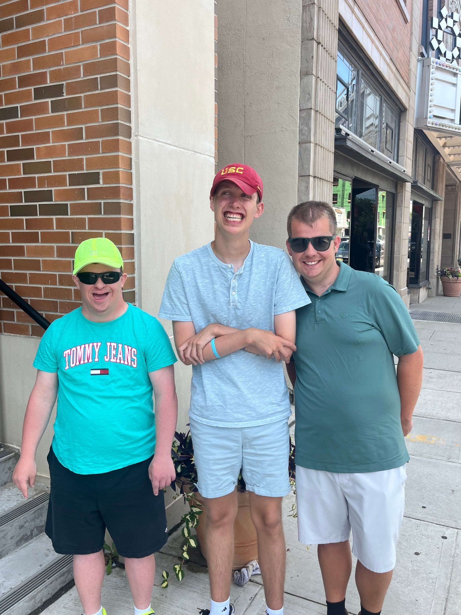 People with special needs at the iStrive Community's "Shrek the Musical" event.