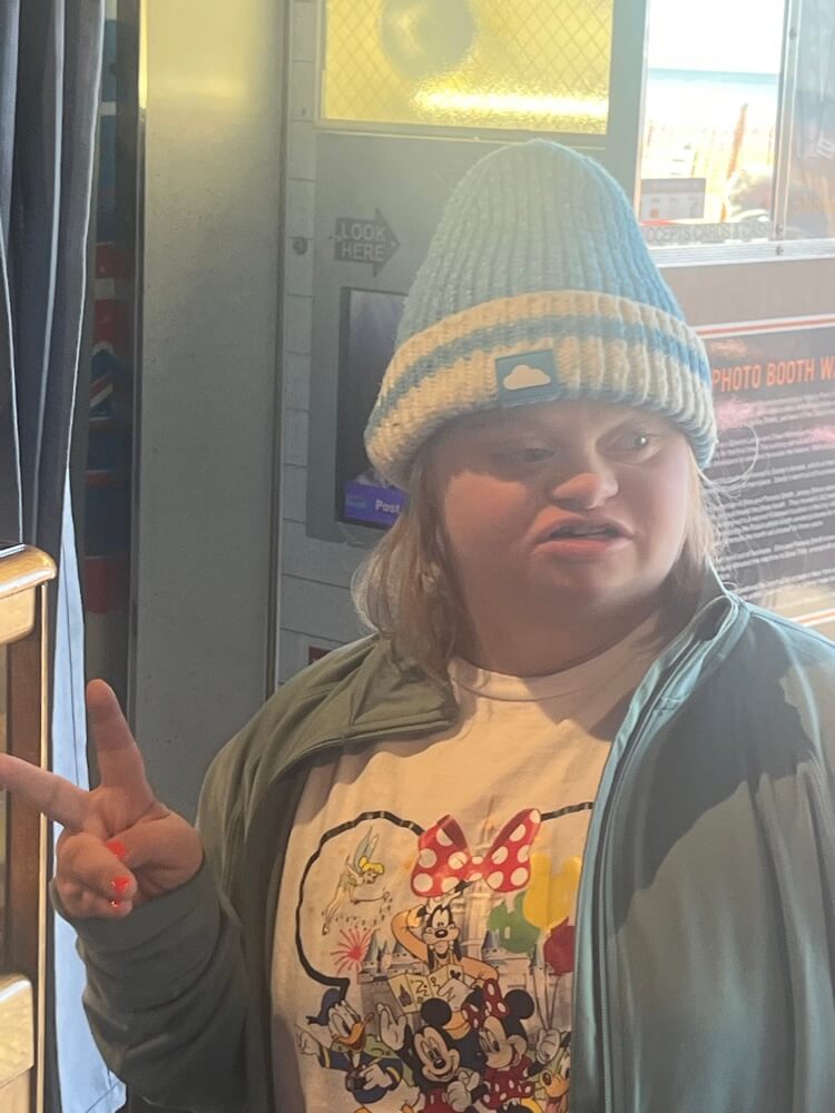 People with special needs at the iStrive Community's "Silverball Arcade" event.