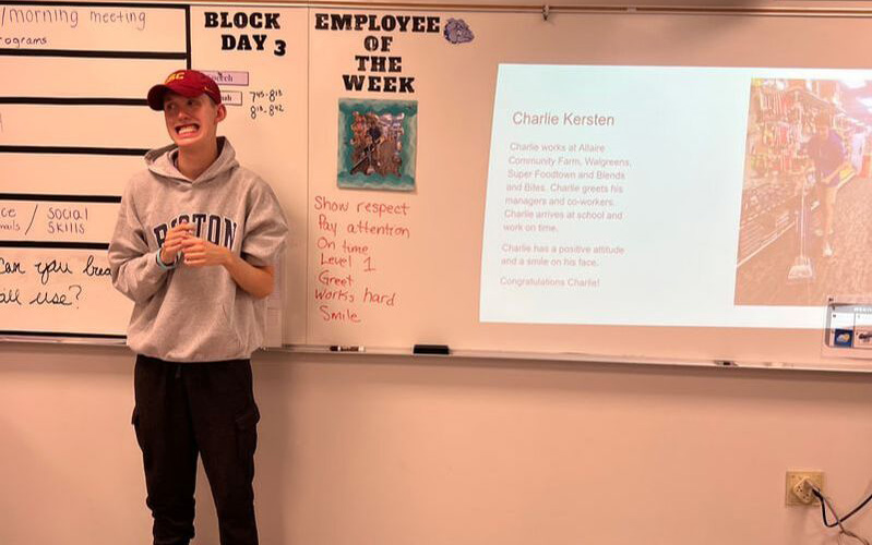 Charlie is Employee of the Week.