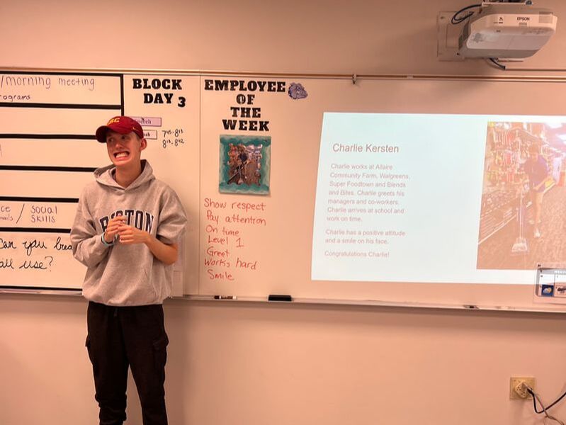 Charlie is Employee of the Week.