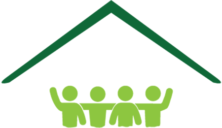 the house and people part of the iStrive Community logo