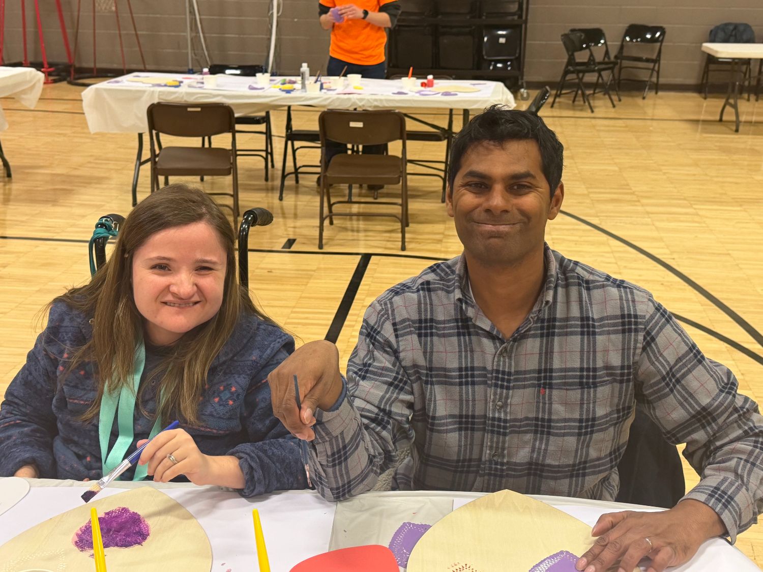 People with special needs at the iStrive Community's "First Friday" February 2026 event.