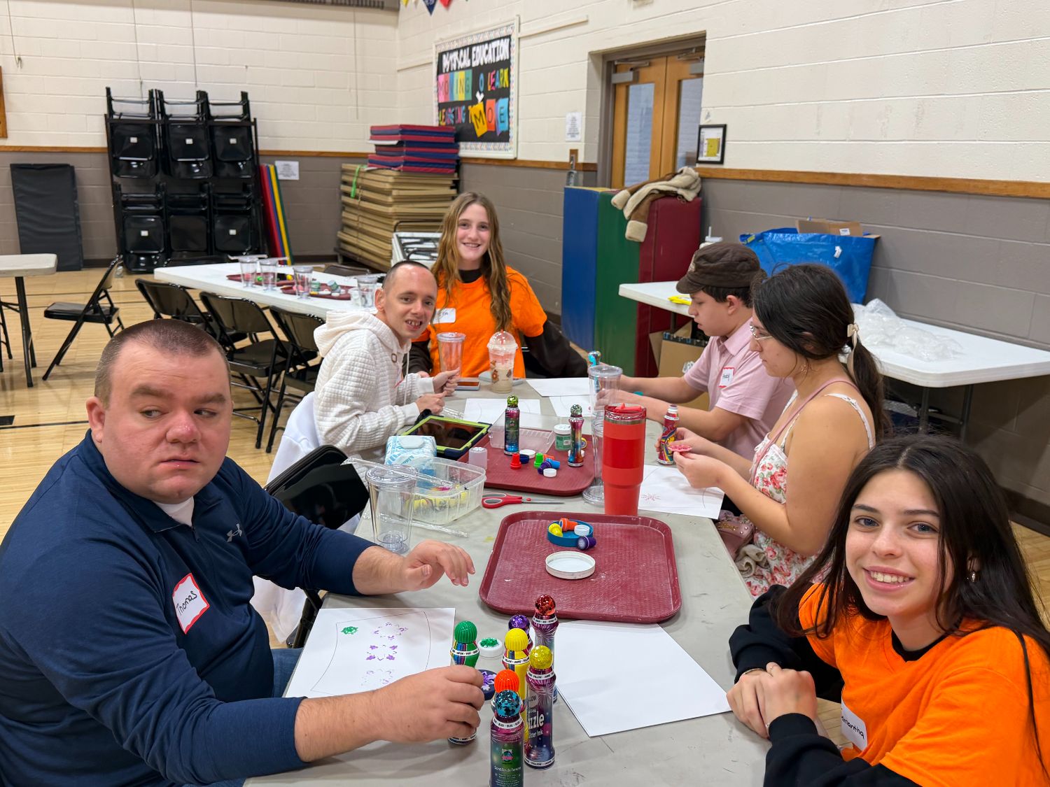 People with special needs at the iStrive Community's "First Friday" January 2026 event.