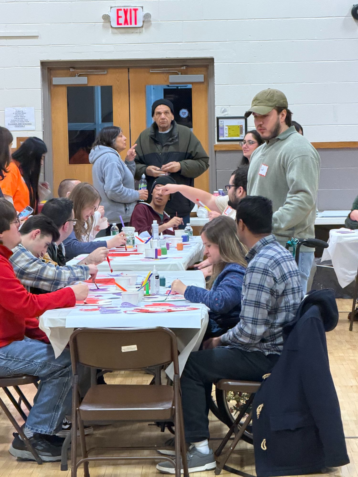 People with special needs at the iStrive Community's "First Friday" February 2026 event.