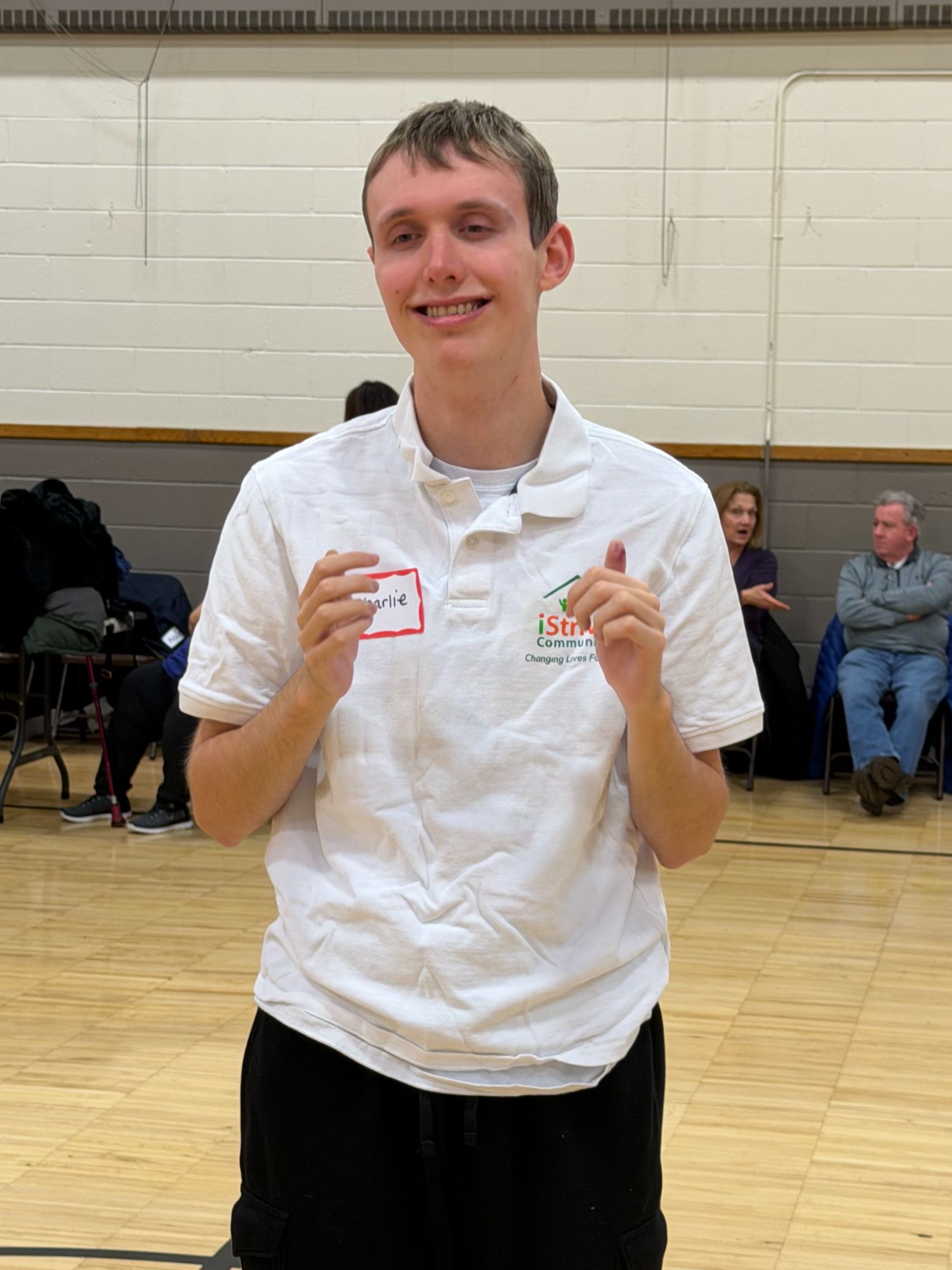 People with special needs at the iStrive Community's "First Friday" January 2026 event.