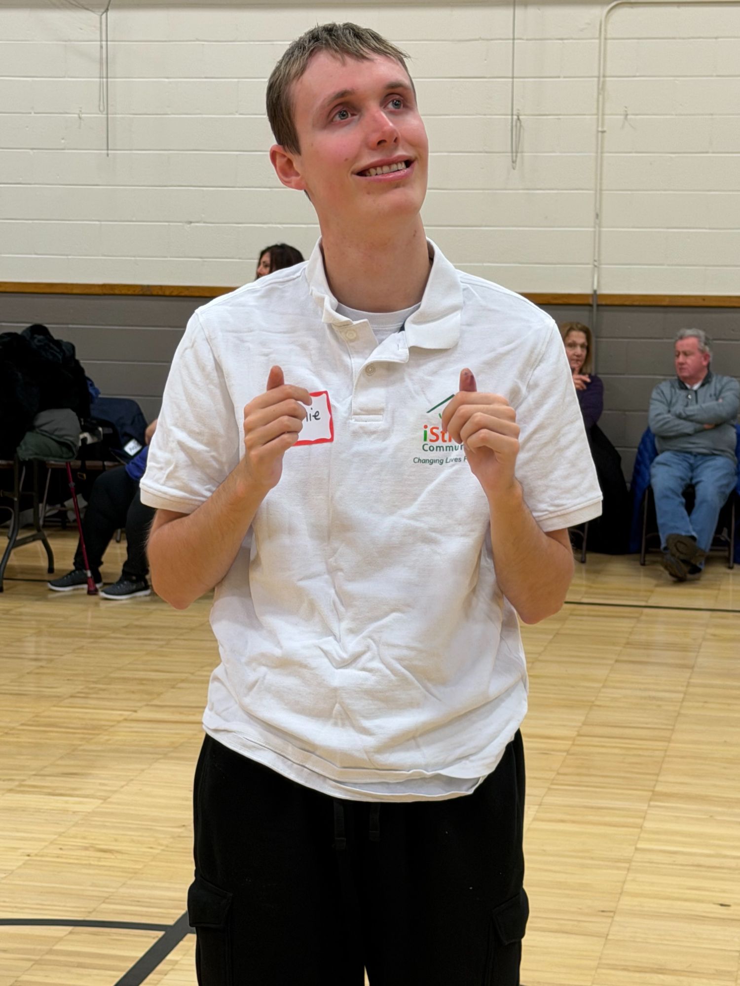 People with special needs at the iStrive Community's "First Friday" January 2026 event.