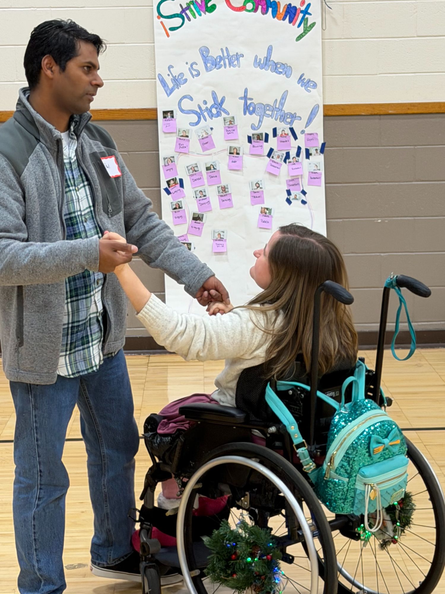 People with special needs at the iStrive Community's "First Friday" January 2026 event.