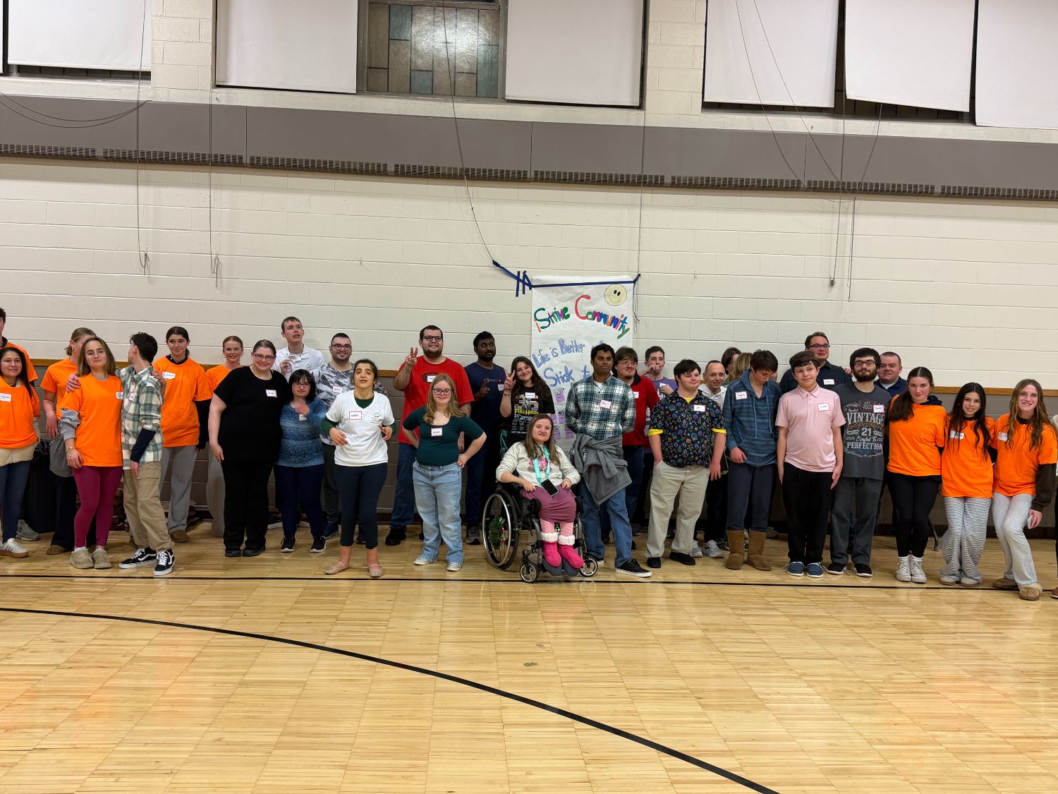 People with special needs at the iStrive Community's "First Friday" January 2026 event.